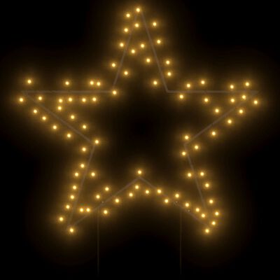 vidaXL Decorazione Luminosa Natalizia con Picchetti Stella 80LED 60cm