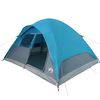 vidaXL Tenda da Campeggio a Cupola per 4 Persone Blu Impermeabile