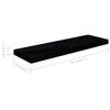 vidaXL Scaffali a Parete 2 pz Nero Lucido 80x23,5x3,8 cm in MDF
