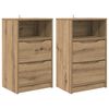 vidaXL Comodini 2 pz Rovere artigianale 40 x 30 x 467 cm