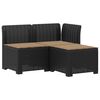 vidaXL Divano da giardino 3 posti con cuscini in look rattan 3 posto