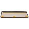 vidaXL Tappetini per scale 15 pz 65x21x4 cm Marrone Bordo rettangolare