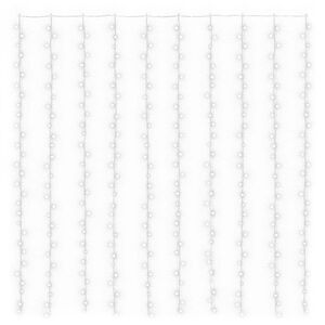 vidaXL Tenda Luci a Ghiaccioli 3x3m 300 LED Bianco Freddo 8 Funzioni