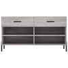 vidaXL Panca Porta Scarpe Grigio Sonoma 102x35x55 cm Legno Multistrato