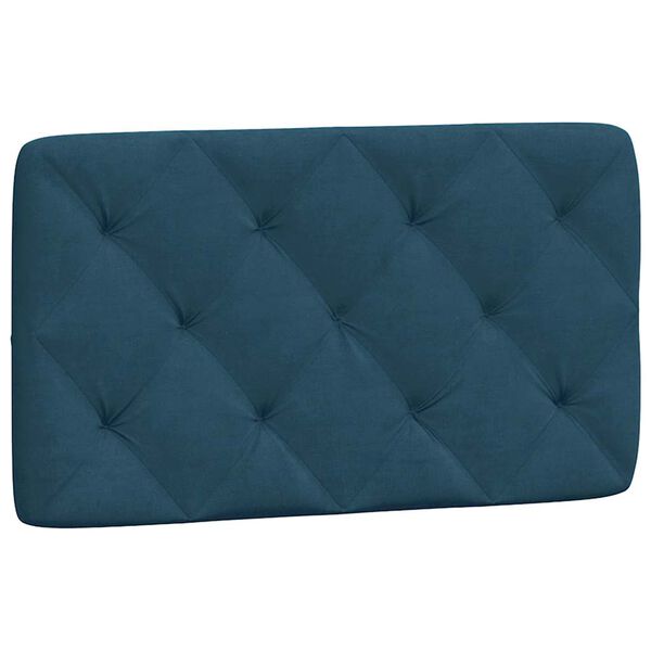 vidaXL Cuscino Testiera Blu 80 cm in Velluto
