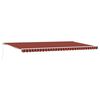 vidaXL Tenda retrattile Arancione e Marrone 600 &times; 300 cm