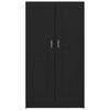 vidaXL Libreria Nera 82,5x30,5x150 cm in Legno Multistrato