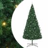 vidaXL Albero di Natale con luci a corde decorative Verde 400 cm PVC