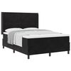 vidaXL Letto a molle con testiera Nero 140 x 200 cm Velluto