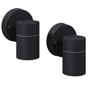 vidaXL Lampada LED da Parete 2 pz Acciaio Inox Proiezione Basso