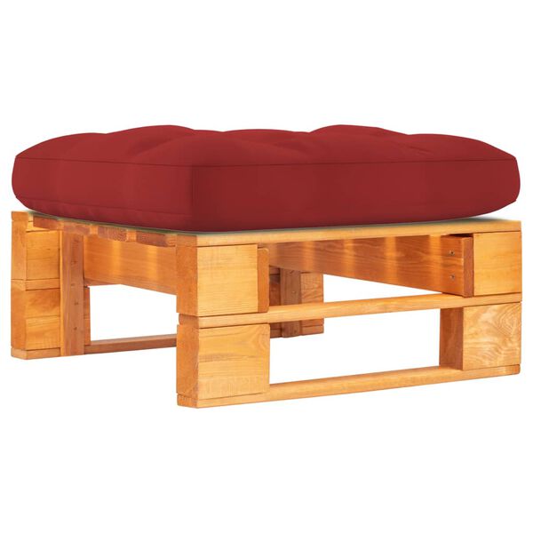 vidaXL Ottomana da Giardino Pallet in Legno di Pino Impregnato Ambra