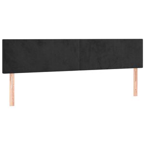vidaXL Testiera Nera 160x5x78/88 cm in Velluto