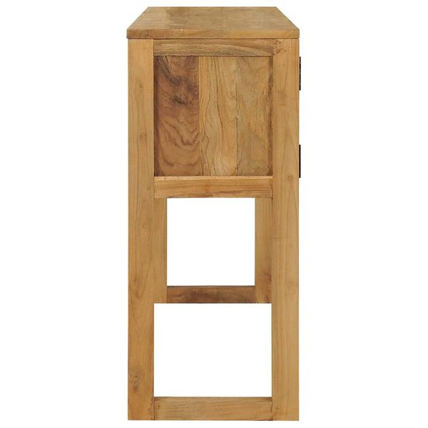 vidaXL Tavolo Consolle 120x32x75 cm in Legno Massello di Teak