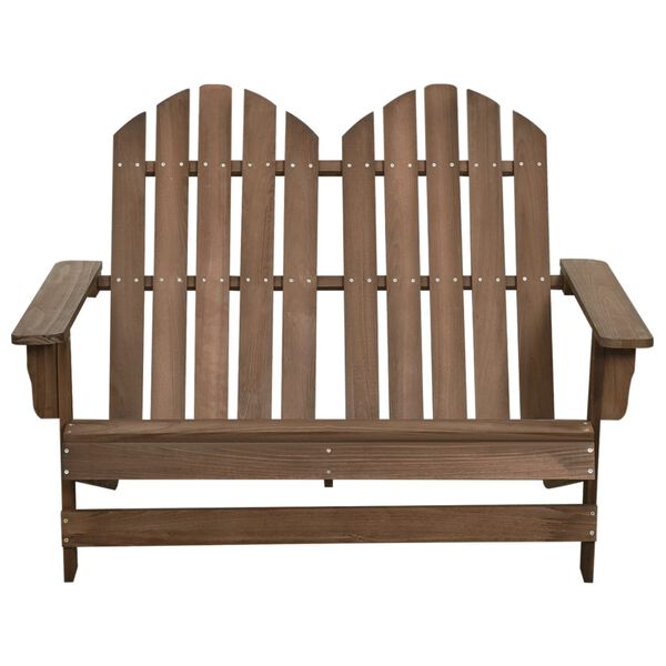 vidaXL Sedia da Giardino Adirondack a 2 Posti Legno di Abete Marrone