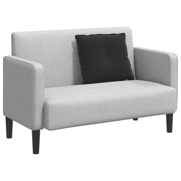 vidaXL Cuscino per Schiena Nero 60 x 50 cm Tessuto in Cords