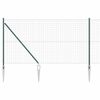 vidaXL Recinzione Euro con Punti 10 x 1,4 m Acciaio rivestito in PVC