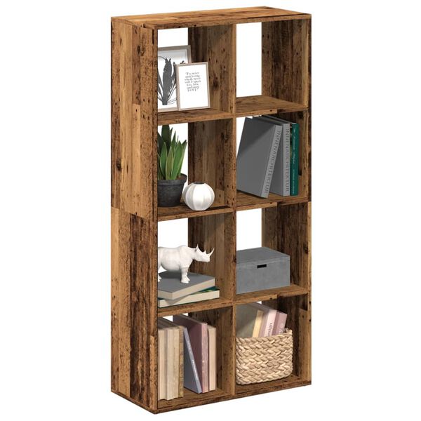 vidaXL Libreria Divisorio Legno Antico 69,5x29x137,5 cm in Truciolato