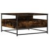 vidaXL Tavolino da Salotto Rovere Fumo 80x80x45 cm Legno Multistrato
