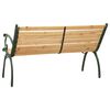 vidaXL Panchina da Giardino 122 cm in Ghisa e Legno Massello di Abete