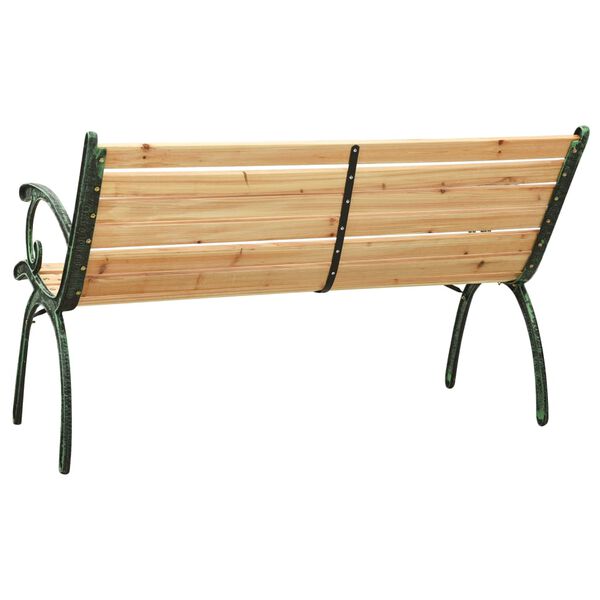 vidaXL Panchina da Giardino 122 cm in Ghisa e Legno Massello di Abete