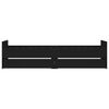 vidaXL Giroletto con Cassetti Nero 90x200 cm