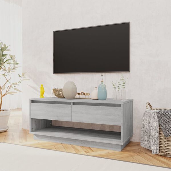 vidaXL Mobile TV Grigio Sonoma 102x41x44 cm in Truciolato