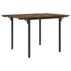 vidaXL Tavolo da Pranzo Estensibile 120 x 81,5 x 75 cm Rovere Fumo