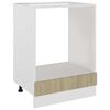 vidaXL Mobile per Forno &ldquo;Riga&rdquo; Rovere Sonoma 60x46x81,5 cm