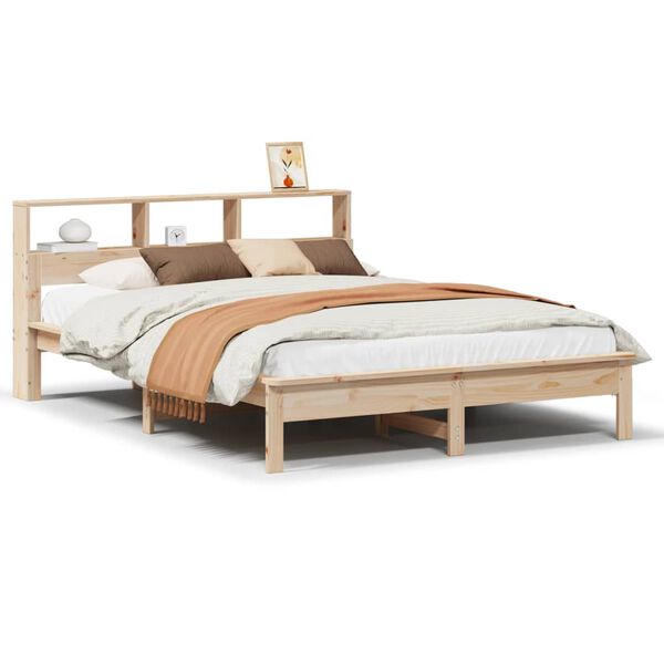 vidaXL Letto senza Materasso 140x190 cm in Legno Massello di Pino