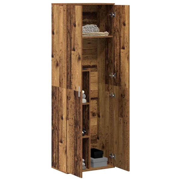 vidaXL Alto mobile Legno vecchio 60 x 35 x 180 cm Legno multistrato
