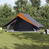 vidaXL Tenda Familiare con tetto Grigio e arancione 315 x 286 x 200 cm