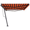vidaXL Tenda da Sole Autoportante Automatica 600x350cm Arancio Marrone