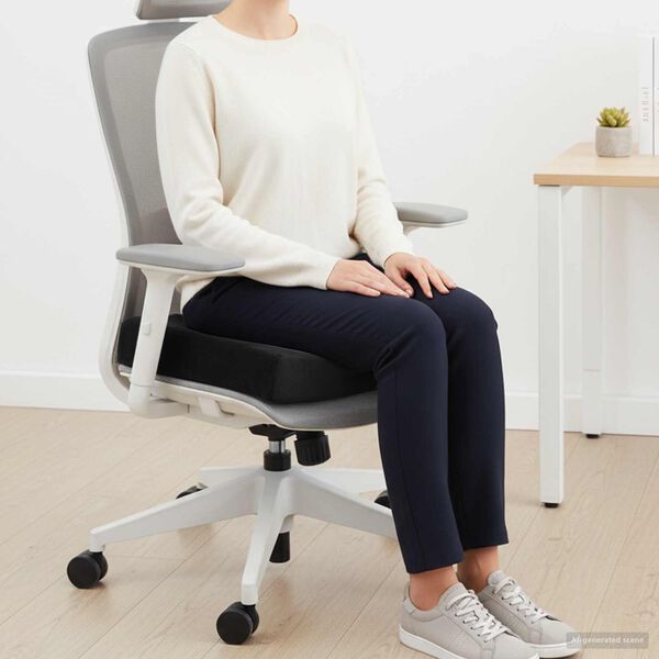 vidaXL Cuscino per la seduta Nero