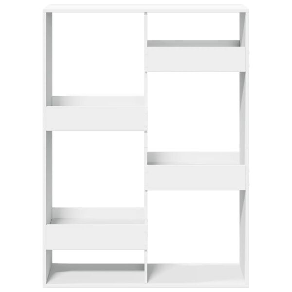 vidaXL Libreria Bianca 100x33x135 cm in Legno Multistrato