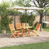 vidaXL Set da Pranzo per Giardino 5 pcs Marrone