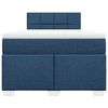 vidaXL Giroletto a Molle con Materasso Blu 120x190 cm in Tessuto