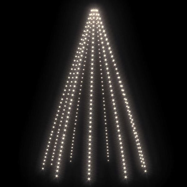 vidaXL Rete di Luce per Albero di Natale 400 LED Bianco Freddo 400 cm
