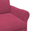 vidaXL poltrona Rosso vino 76 x 94 x 102 cm Velluto