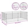 vidaXL Gabbia per Cani Nera 200x100x70 cm in Acciaio