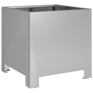 vidaXL Fioriera da Giardino 30x30x30 cm Acciaio Zincato