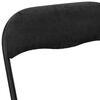 vidaXL Sedia pieghevole 2 pcs Nero 48 x 44 x 78 cm Velluto