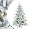 vidaXL Albero di Natale Artificiale con Rami Pieghevoli Bianco 240 cm
