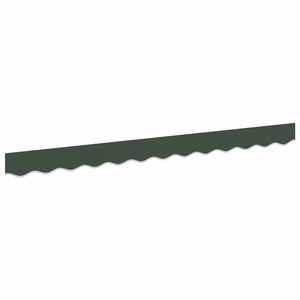 vidaXL Sostituzione della mantovana per tenda Verde Scuro 236 x 20 cm