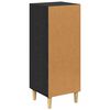 vidaXL Credenza Rovere Nero 34,5 x 34 x 90 cm Legno multistrato