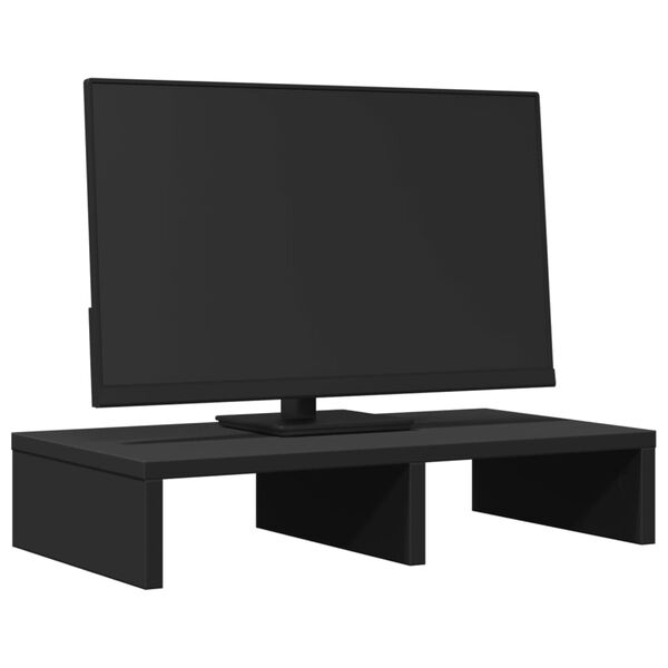 vidaXL Supporto per Monitor Nero 50x27x10 cm in Truciolato