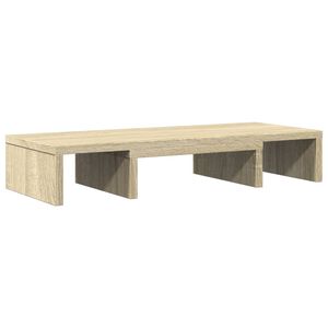 vidaXL Supporto Monitor Regolabile Rovere 60x24x10,5 cm in Truciolato