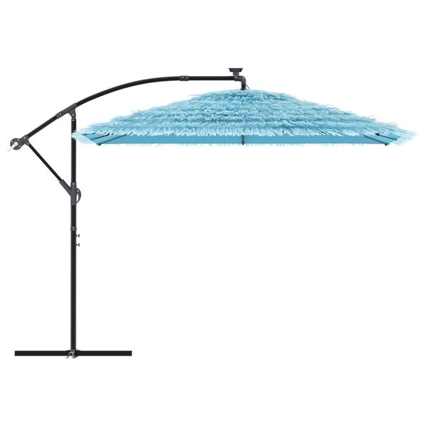 vidaXL Ombrellone Giardino con Palo in Acciaio Blu 290x290x238 cm