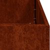 vidaXL Fioriera Arrugginita 100x100x40 cm in Acciaio Corten