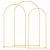 vidaXL Arco Nuziale 3 pz Oro 120 x 40 x 217 cm Acciaio