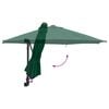 vidaXL Ombrello da giardino Verde 248 x 248 x 148 cm